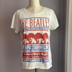 The Beatles by Lucky Brand A Hard Day’s Night Graphic Unisex T-Shirt